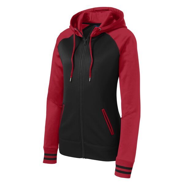 Sport-Tek® Sport-Wick® Varsity Fleece Ladies' Full-Zip Hoodie
