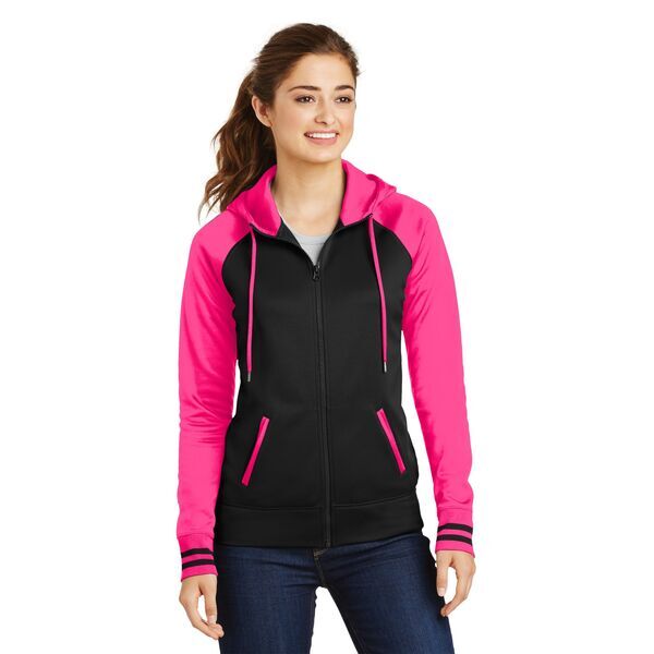 Sport-Tek® Sport-Wick® Varsity Fleece Ladies' Full-Zip Hoodie