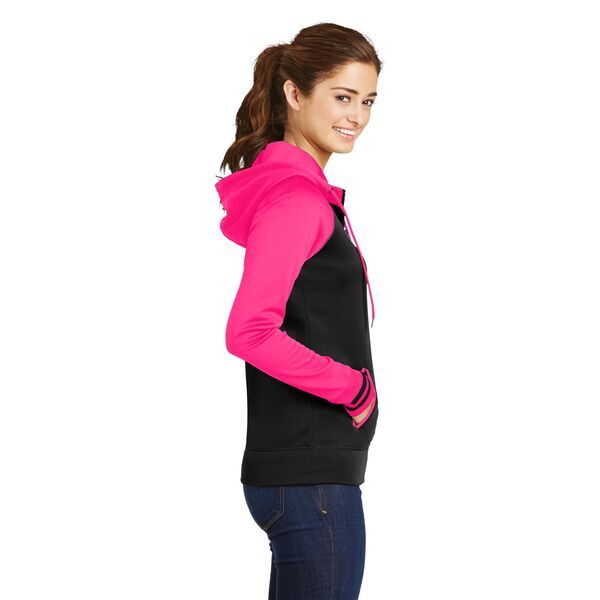 Sport-Tek® Sport-Wick® Varsity Fleece Ladies' Full-Zip Hoodie