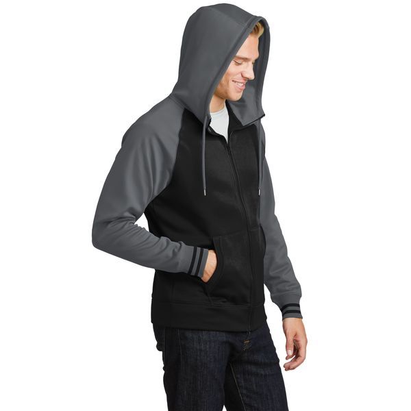 Sport-Tek® Sport-Wick® Varsity Fleece Men's Full-Zip Hoodie