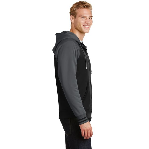 Sport-Tek® Sport-Wick® Varsity Fleece Men's Full-Zip Hoodie
