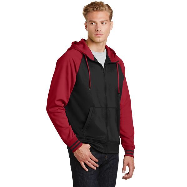 Sport-Tek® Sport-Wick® Varsity Fleece Men's Full-Zip Hoodie