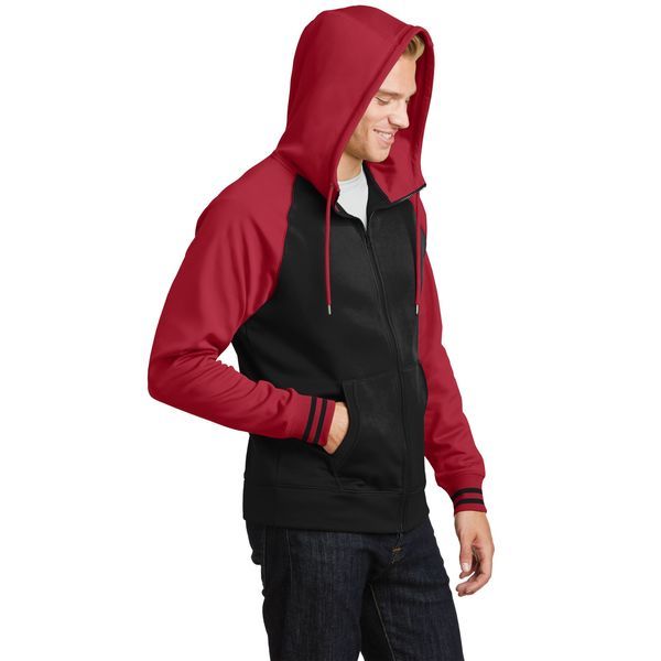 Sport-Tek® Sport-Wick® Varsity Fleece Men's Full-Zip Hoodie