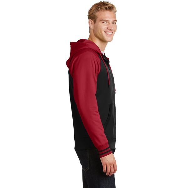 Sport-Tek® Sport-Wick® Varsity Fleece Men's Full-Zip Hoodie