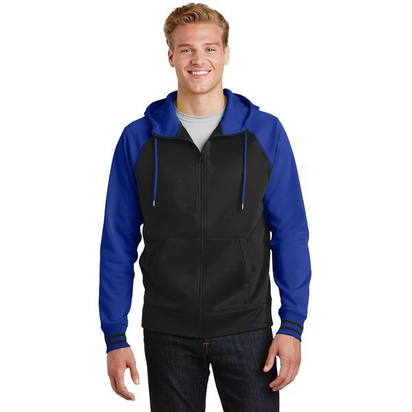 Sport-Tek® Sport-Wick® Varsity Fleece Men's Full-Zip Hoodie