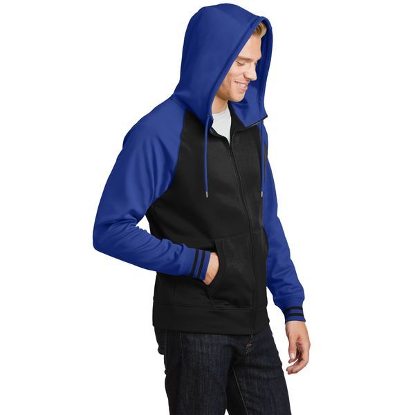 Sport-Tek® Sport-Wick® Varsity Fleece Men's Full-Zip Hoodie