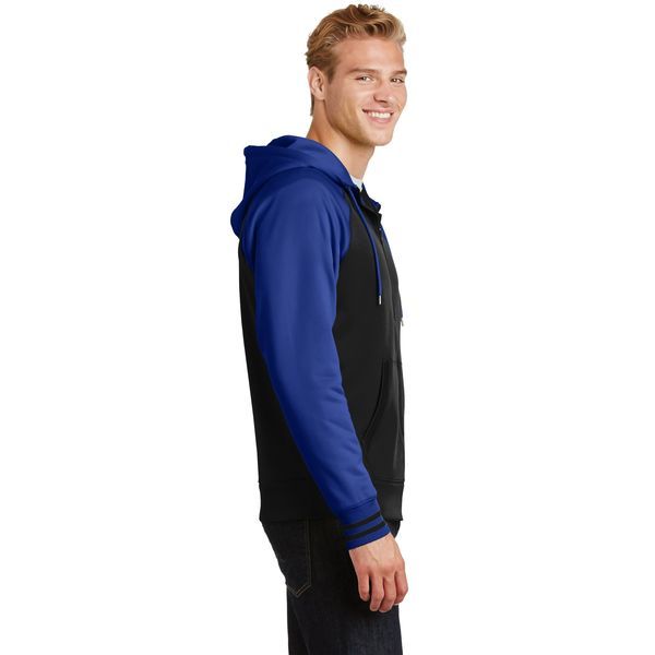 Sport-Tek® Sport-Wick® Varsity Fleece Men's Full-Zip Hoodie