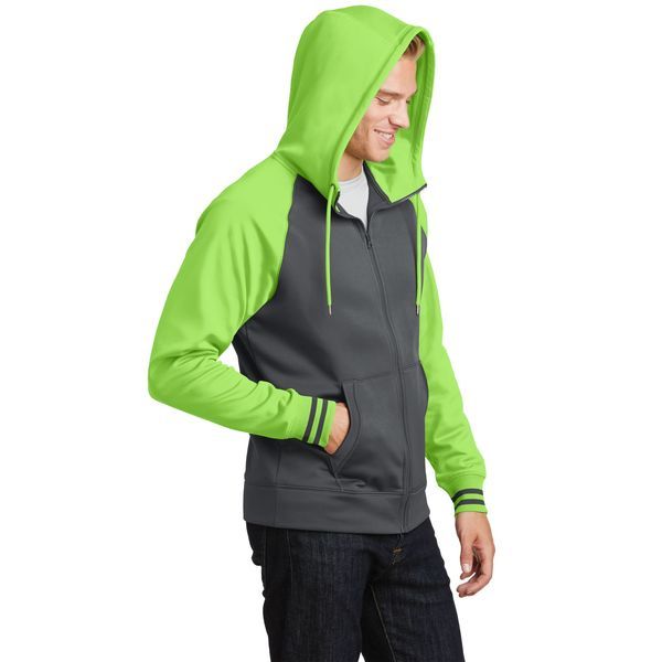 Sport-Tek® Sport-Wick® Varsity Fleece Men's Full-Zip Hoodie