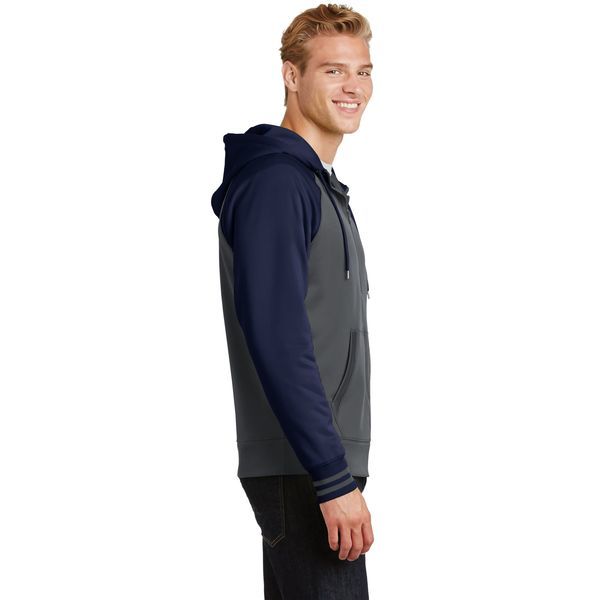 Sport-Tek® Sport-Wick® Varsity Fleece Men's Full-Zip Hoodie
