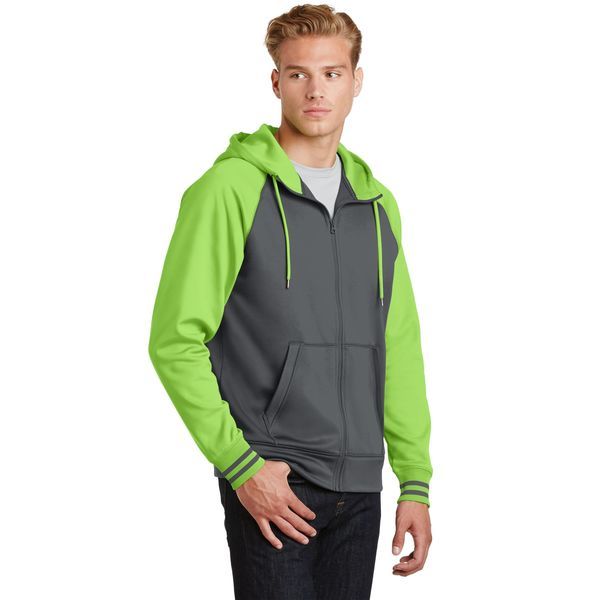 Sport-Tek® Sport-Wick® Varsity Fleece Men's Full-Zip Hoodie