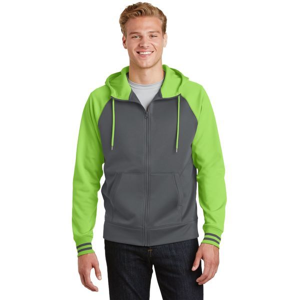 Sport-Tek® Sport-Wick® Varsity Fleece Men's Full-Zip Hoodie