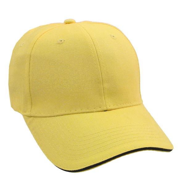 Brushed Cotton Twill Constructed Sandwich Cap