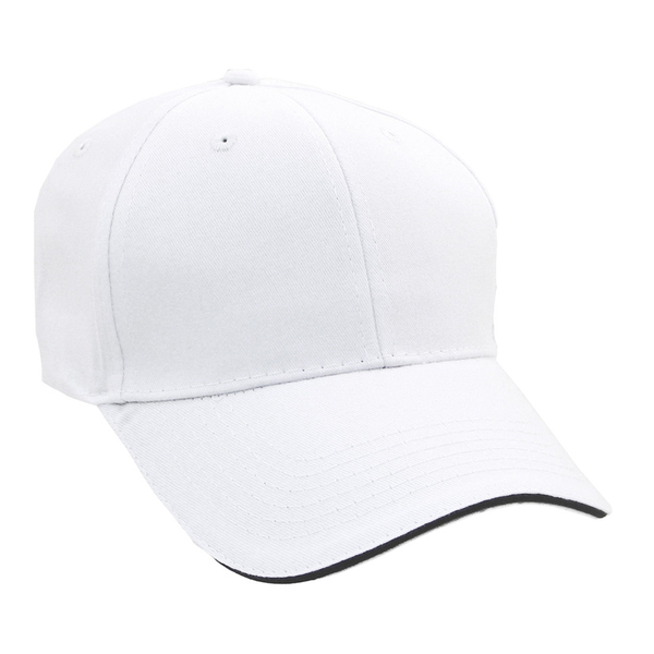 Brushed Cotton Twill Constructed Sandwich Cap