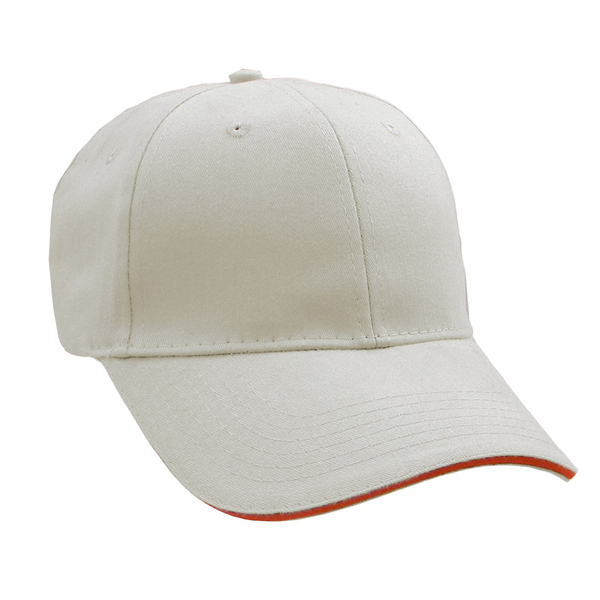 Brushed Cotton Twill Constructed Sandwich Cap