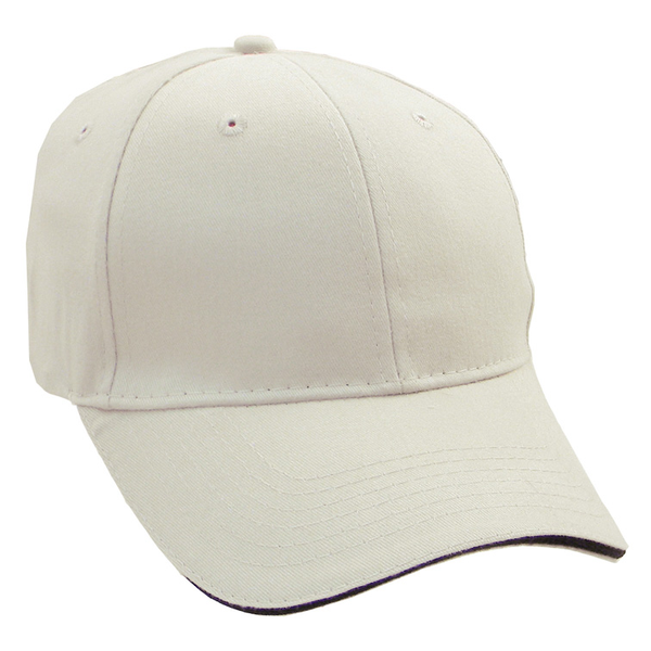 Brushed Cotton Twill Constructed Sandwich Cap
