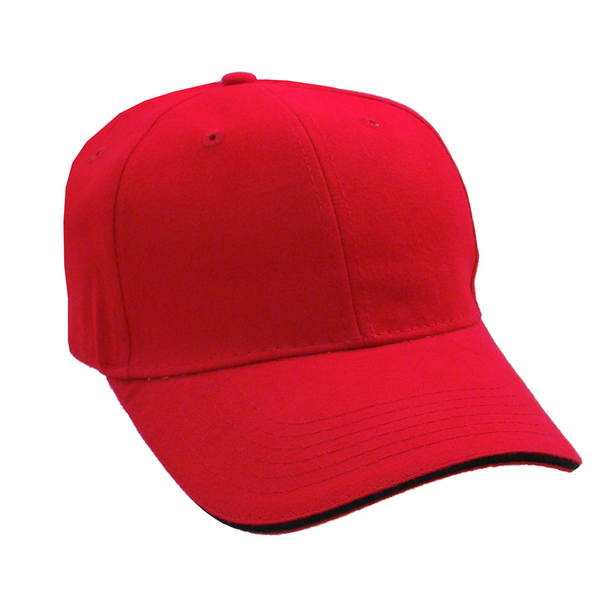 Brushed Cotton Twill Constructed Sandwich Cap