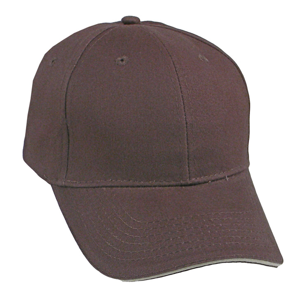 Brushed Cotton Twill Constructed Sandwich Cap