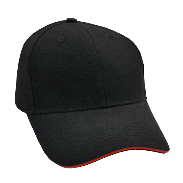 Brushed Cotton Twill Constructed Sandwich Cap