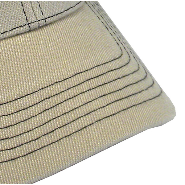 Contrast Stitch Acrylic Constructed Cap with Contrasting Underbill