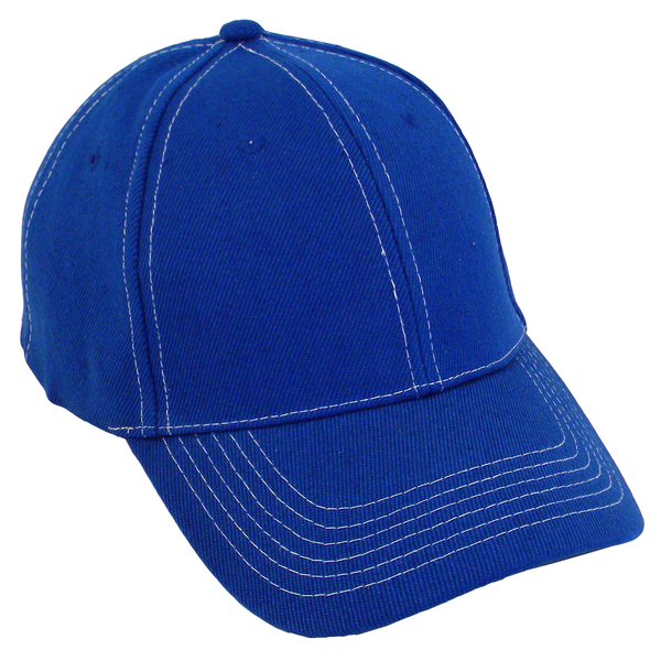 Contrast Stitch Acrylic Constructed Cap with Contrasting Underbill