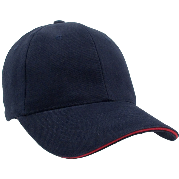 Heavyweight Washed Brushed Cotton Twill Constructed Sandwich Cap