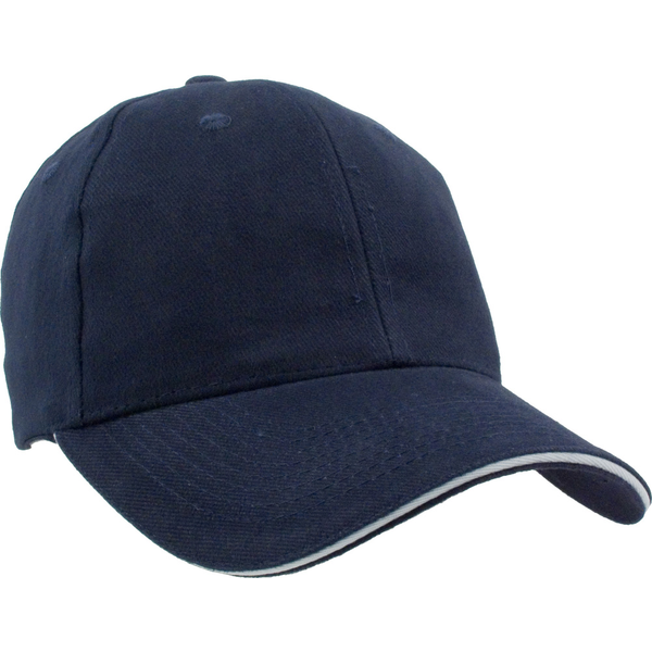 Heavyweight Washed Brushed Cotton Twill Constructed Sandwich Cap