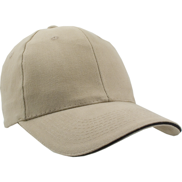Heavyweight Washed Brushed Cotton Twill Constructed Sandwich Cap