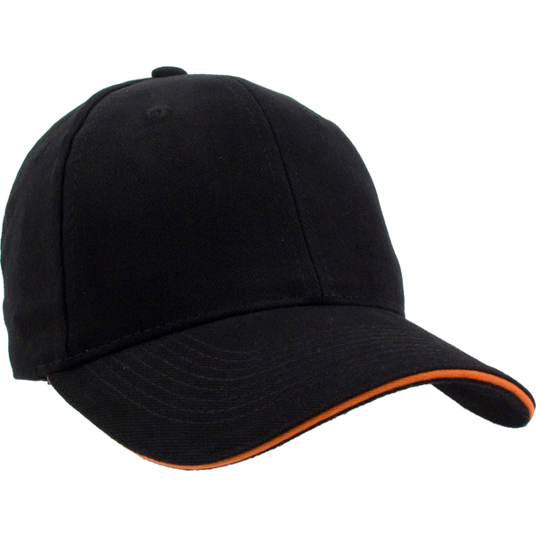 Heavyweight Washed Brushed Cotton Twill Constructed Sandwich Cap