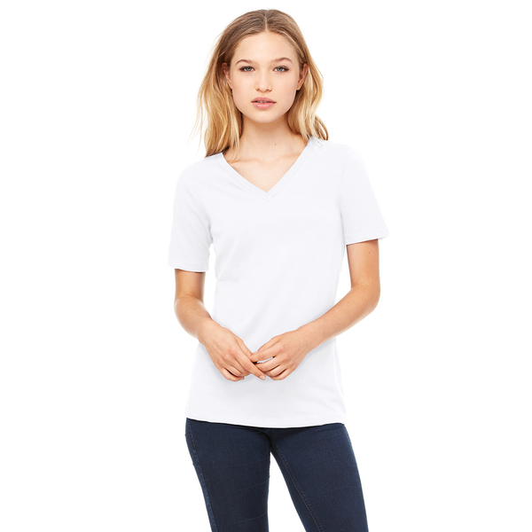 Bella + Canvas® Relaxed Cotton Jersey V-Neck Ladies' Tee