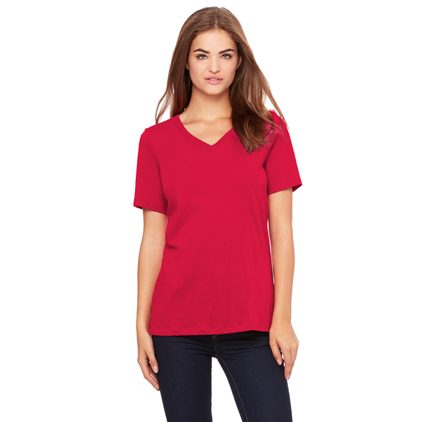 Bella + Canvas® Relaxed Cotton Jersey V-Neck Ladies' Tee