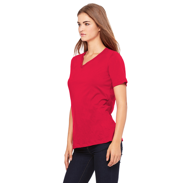 Bella + Canvas® Relaxed Cotton Jersey V-Neck Ladies' Tee