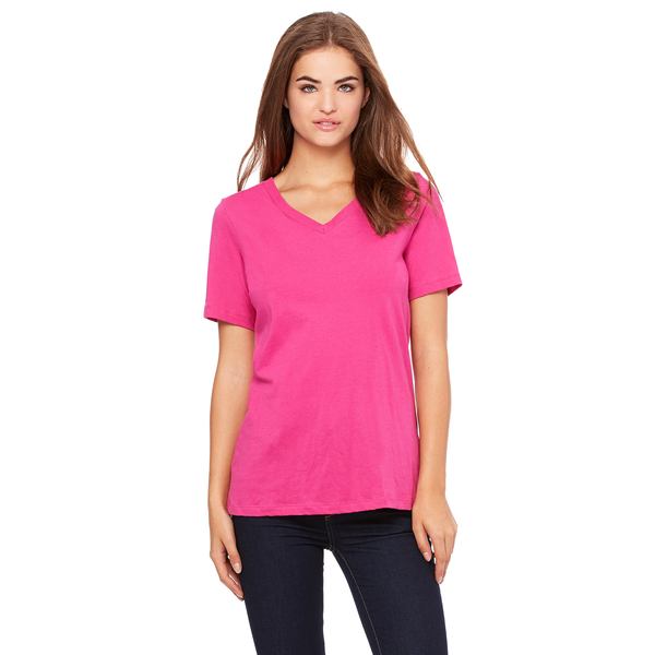 Bella + Canvas® Relaxed Cotton Jersey V-Neck Ladies' Tee