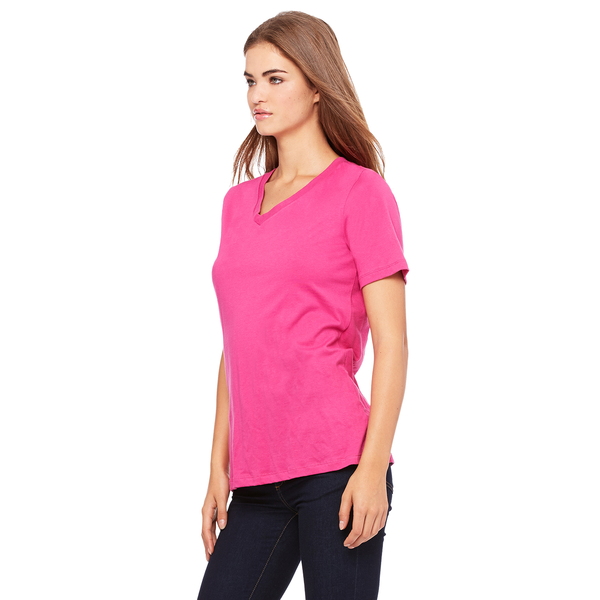 Bella + Canvas® Relaxed Cotton Jersey V-Neck Ladies' Tee