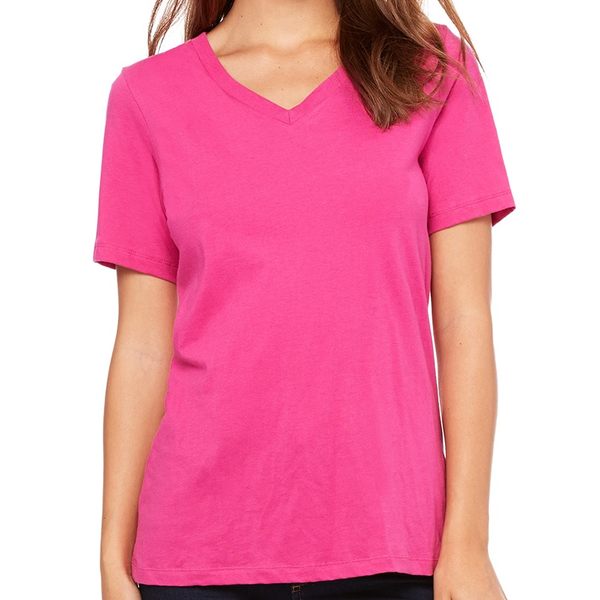 Bella + Canvas® Relaxed Cotton Jersey V-Neck Ladies' Tee