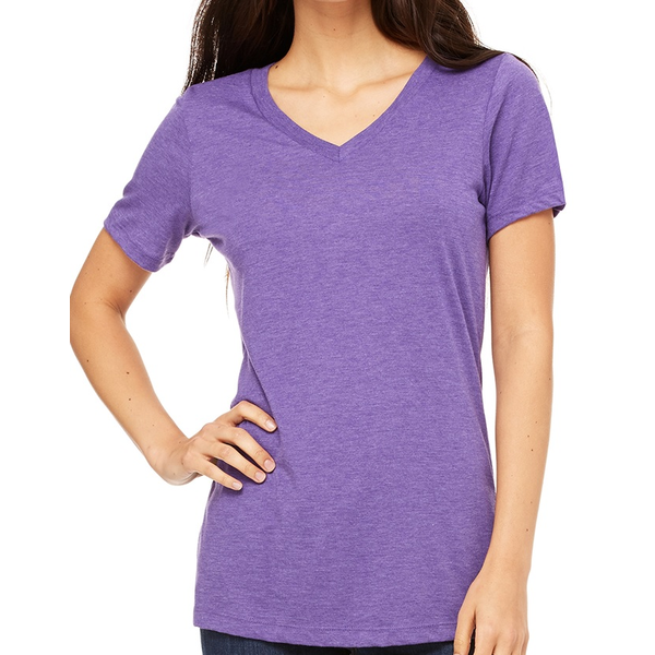 Bella + Canvas® Relaxed TriBlend Jersey V-Neck Ladies' Tee