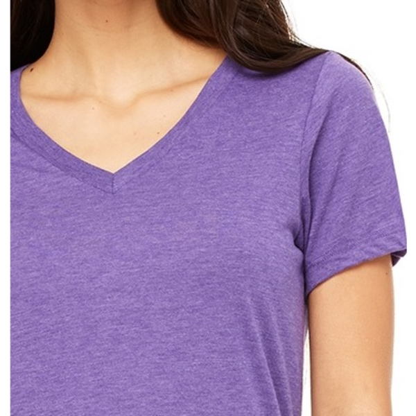 Bella + Canvas® Relaxed TriBlend Jersey V-Neck Ladies' Tee