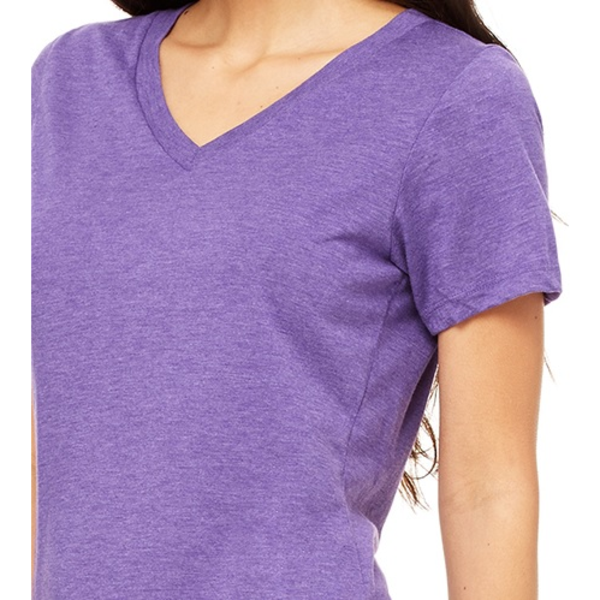 Bella + Canvas® Relaxed TriBlend Jersey V-Neck Ladies' Tee