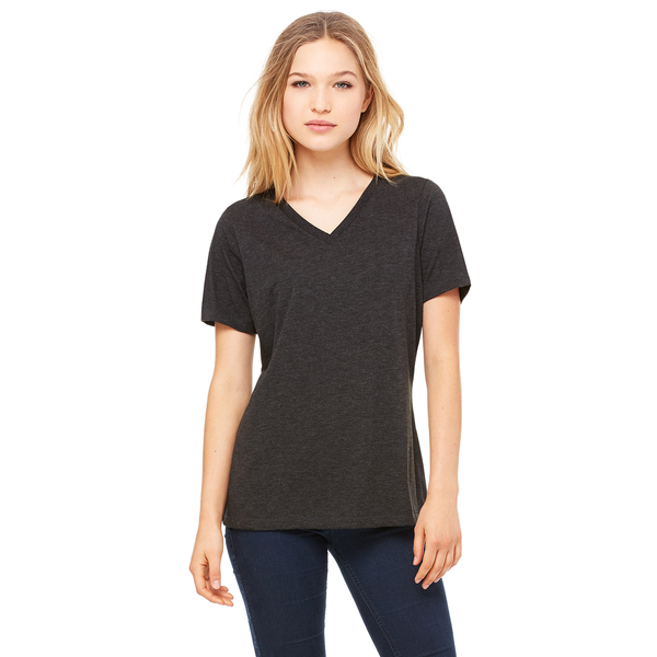 Bella + Canvas® Relaxed TriBlend Jersey V-Neck Ladies' Tee