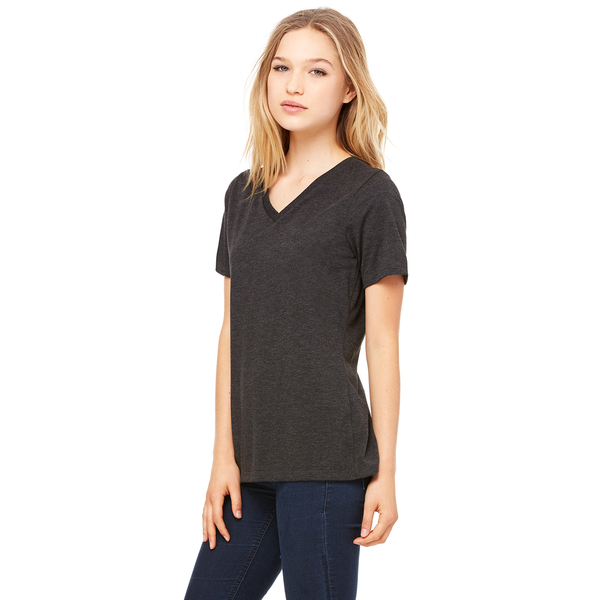 Bella + Canvas® Relaxed TriBlend Jersey V-Neck Ladies' Tee