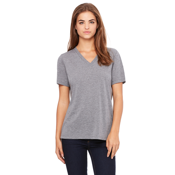 Bella + Canvas® Relaxed TriBlend Jersey V-Neck Ladies' Tee