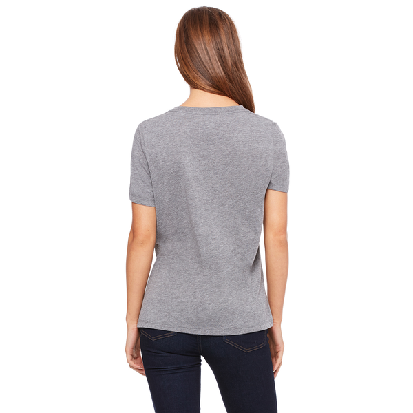 Bella + Canvas® Relaxed TriBlend Jersey V-Neck Ladies' Tee
