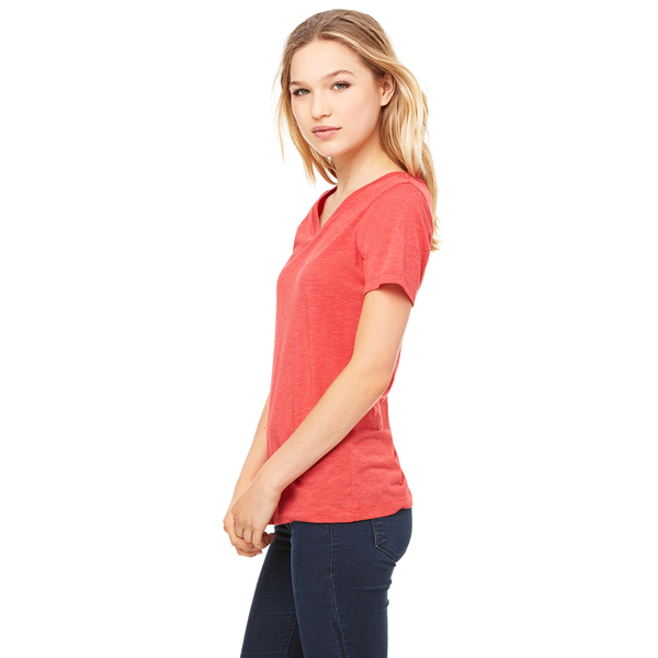 Bella + Canvas® Relaxed TriBlend Jersey V-Neck Ladies' Tee