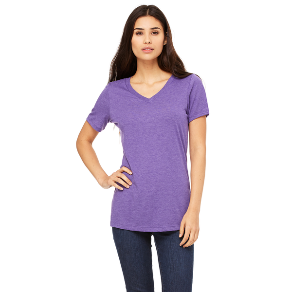 Bella + Canvas® Relaxed TriBlend Jersey V-Neck Ladies' Tee