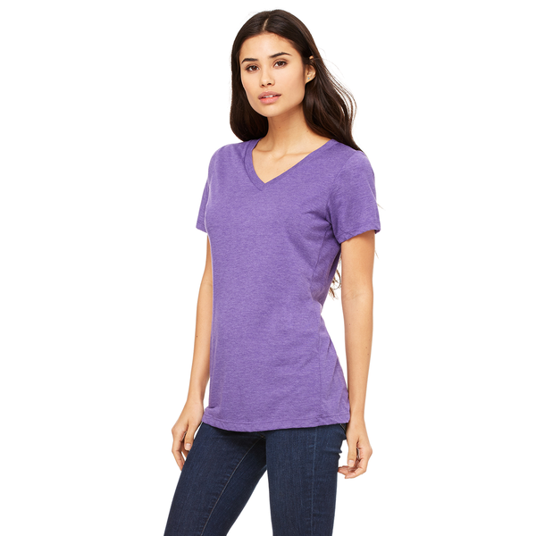 Bella + Canvas® Relaxed TriBlend Jersey V-Neck Ladies' Tee