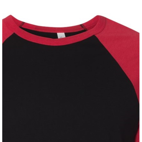 Bella + Canvas® Poly Cotton Unisex Baseball 3/4-Sleeve Tee