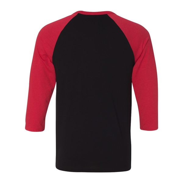 Bella + Canvas® Poly Cotton Unisex Baseball 3/4-Sleeve Tee