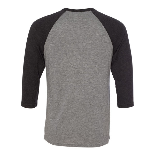 Bella + Canvas® Poly Cotton Unisex Baseball 3/4-Sleeve Tee