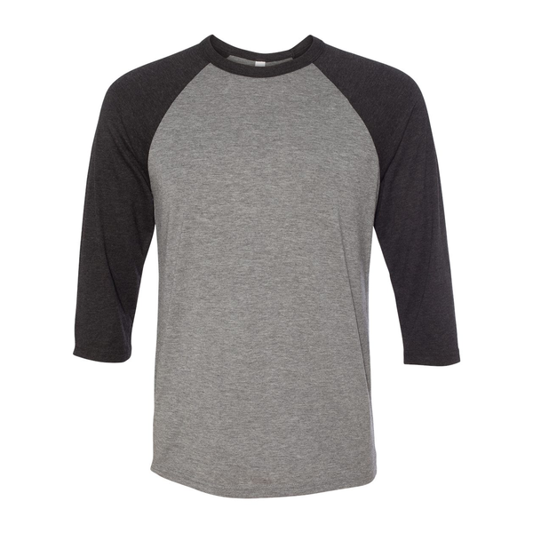 Bella + Canvas® Poly Cotton Unisex Baseball 3/4-Sleeve Tee