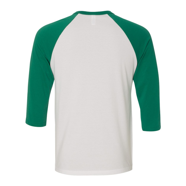 Bella + Canvas® Poly Cotton Unisex Baseball 3/4-Sleeve Tee