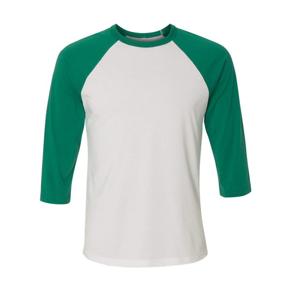 Bella + Canvas® Poly Cotton Unisex Baseball 3/4-Sleeve Tee
